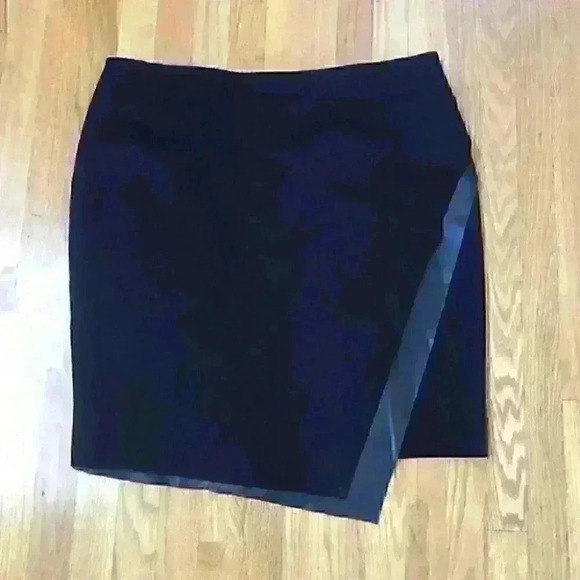 NWT Michel Studio Skirt  Mini Asymmetric Casual Career Black - Picture 6 of 7
